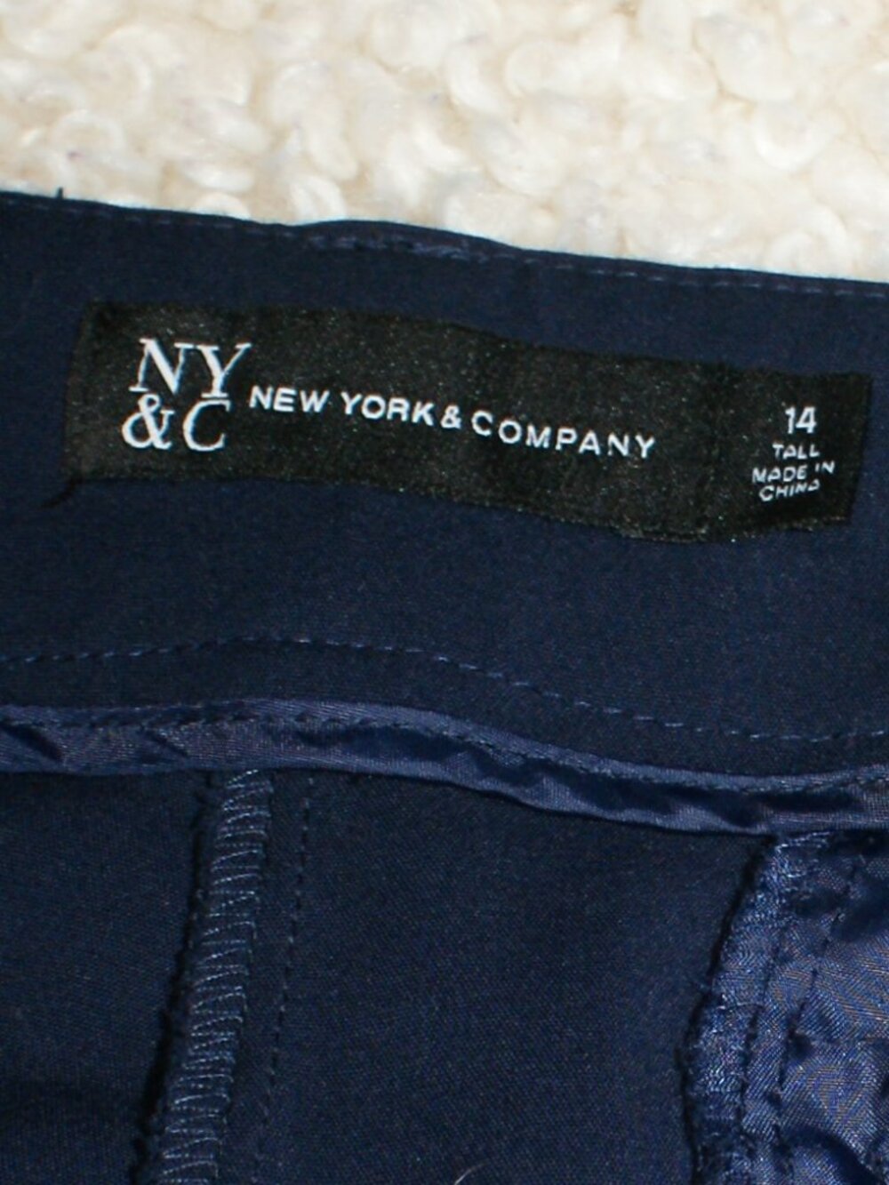NY&CO Dark Blue Trouser Pant - 14 Tall - LIKE NEW - Picture 6 of 13
